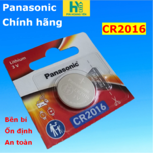 Vỉ 5 viên pin cúc áo Panasonic CR2016 3V Lithium
