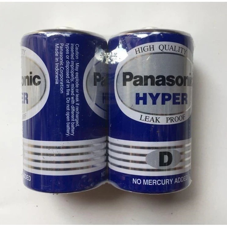 Bộ 2 pin D dùng cho bếp gas - Panasonic đại carbon - R20UT (Xanh)