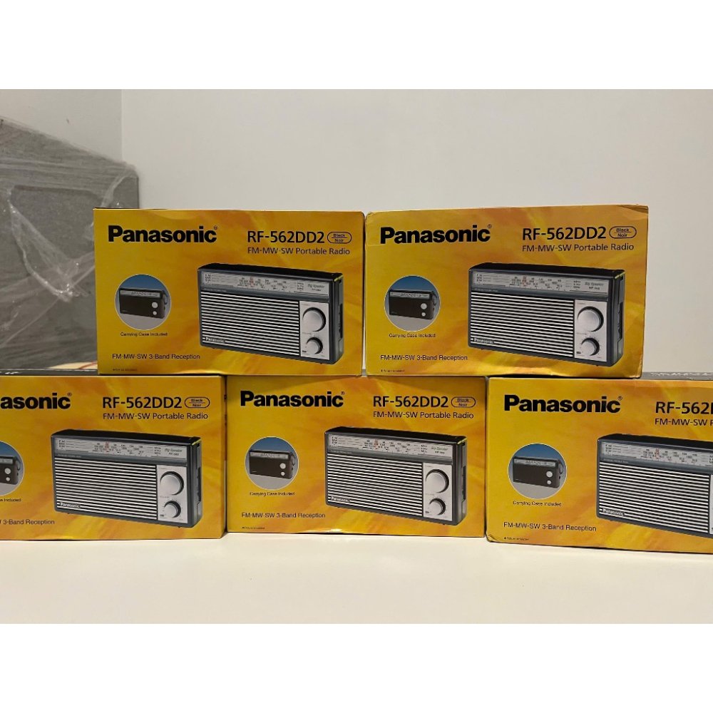 Đài Radio Panasonic RF-562DD Chính Hãng - 3 Băng Tần AM/FM/SW, Loa Lớn Rõ Nét, Tặng Kèm Dây Đeo