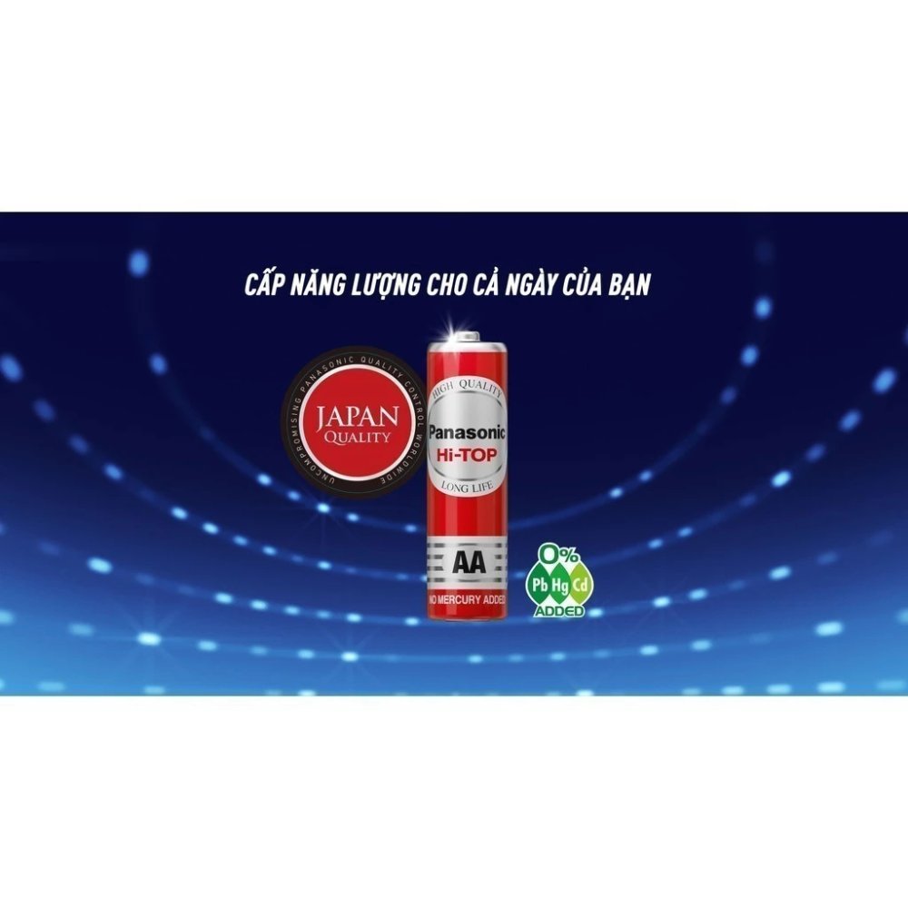 Hộp 60 viên Pin Than Panasonic AA R6DT/4S-V (Đỏ) – Hàng Chính Hãng
