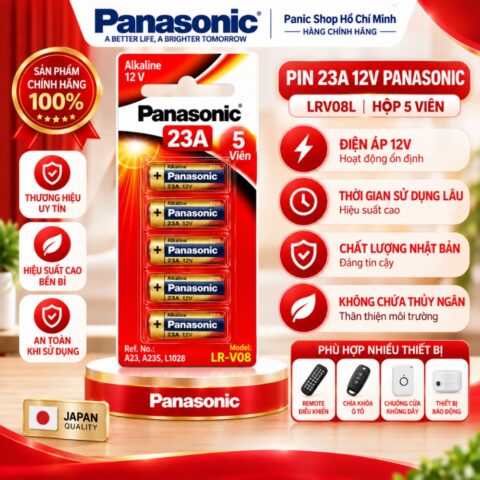 Hộp Pin Alkaline 23A 12V chuyên dụng LRV08L/1BP-V - Hàng Chính Hãng