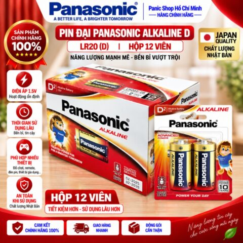 Hộp Pin Panasonic Alkaline Đại D (LR20) – Hàng Chính Hãng