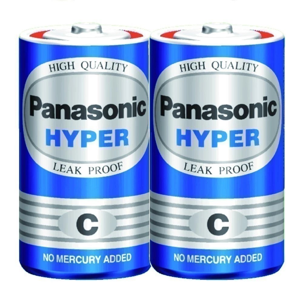 Hộp Pin Than Trung Panasonic R14UT/2S-V (Xanh) - Hàng Chính Hãng