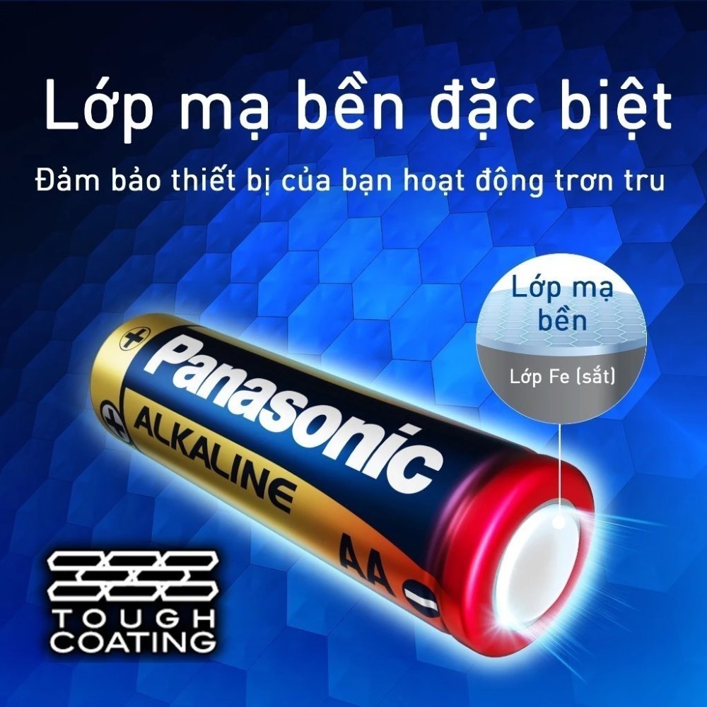 Pin cao cấp - Vỉ 2 viên Pin Panasonic Alkaline AAA LR03T/2B-V – Hàng Chính Hãng