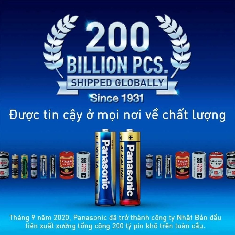 Pin cao cấp - Vỉ 2 viên Pin Panasonic Alkaline AAA LR03T/2B-V – Hàng Chính Hãng