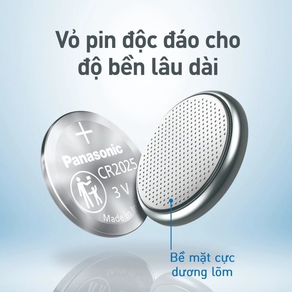 Pin nút Panasonic CR-2025/5BE (Vỉ 5 viên) - Hàng Chính Hãng