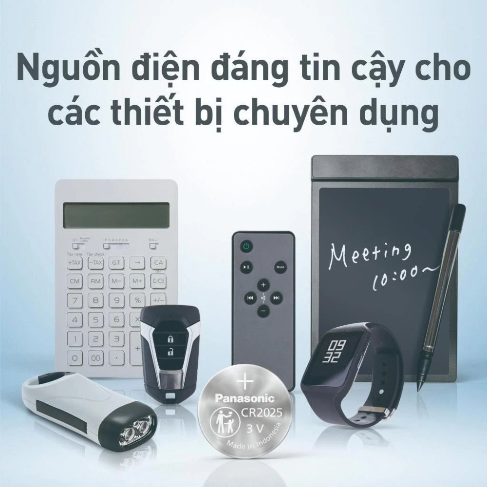 Pin nút Panasonic CR-2025/5BE (Vỉ 5 viên) - Hàng Chính Hãng
