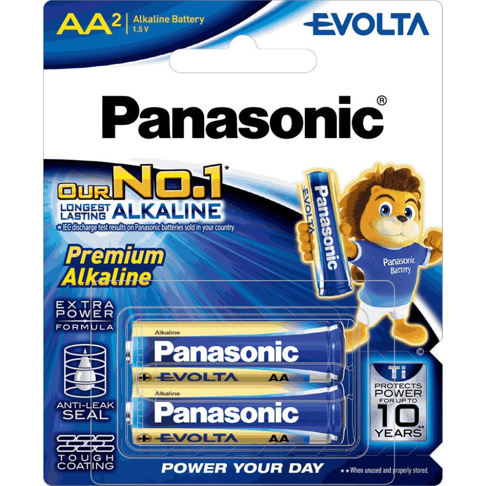 Pin Panasonic Evolta AA LR6EG/2B-V (Vỉ 2 viên) - Hàng Chính Hãng