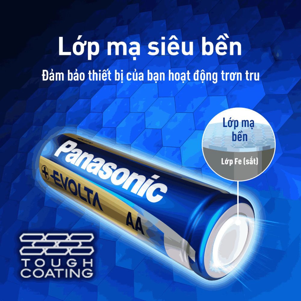 Pin Panasonic Evolta AAA LR03EG/2B-V (Vỉ 2 viên) - Hàng Chính Hãng