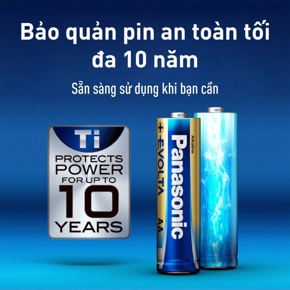 Pin Panasonic Evolta AAA LR03EG/2B-V (Vỉ 2 viên) - Hàng Chính Hãng