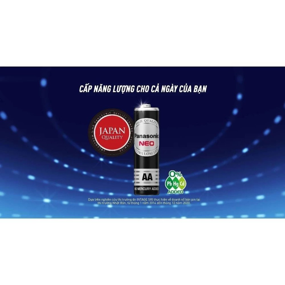 Pin Than Panasonic AA R6NT/12H (Đen Vỉ 12 viên) – Hàng Chính Hãng