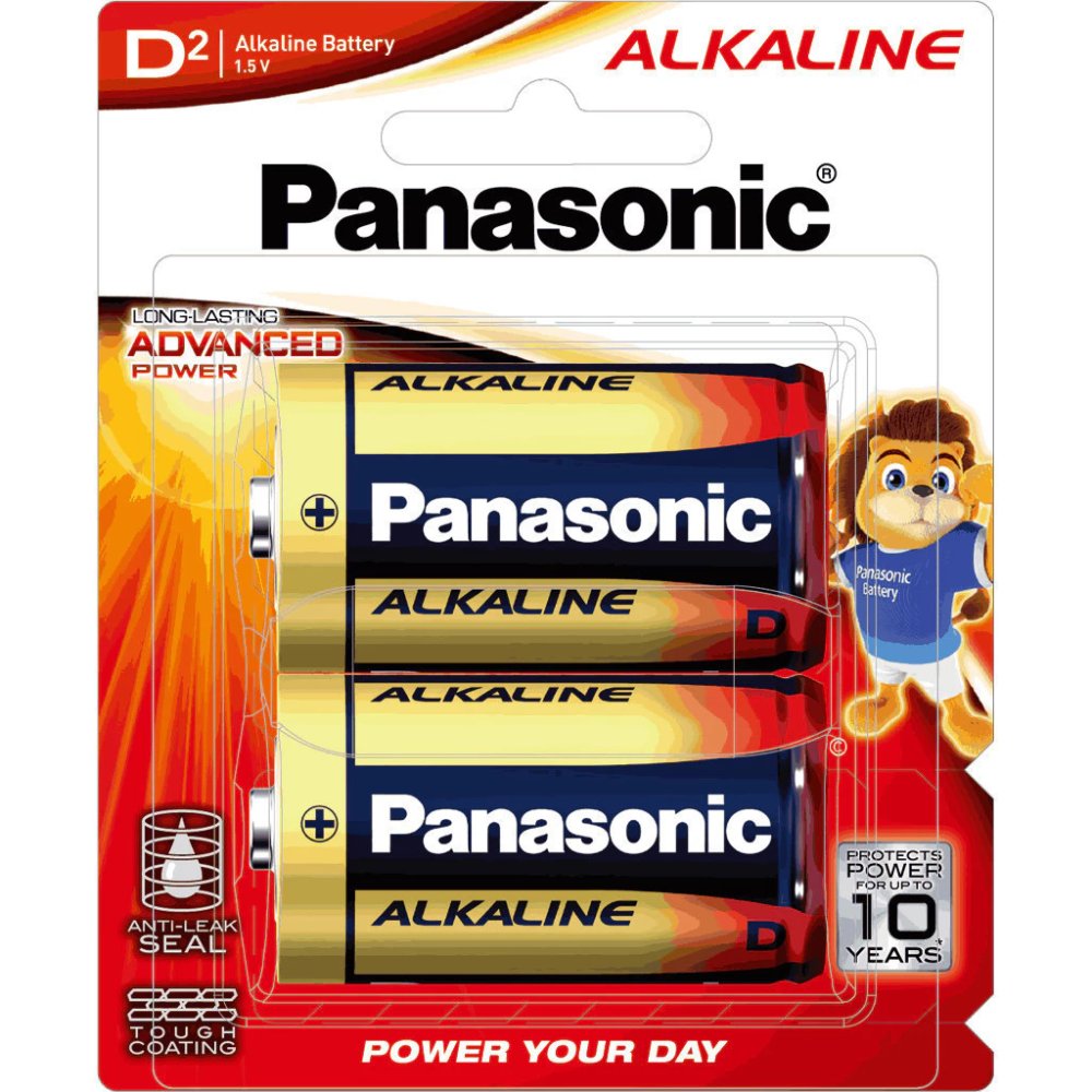 Vỉ 2 Viên Pin Panasonic Alkaline D/Pin Alkaline Đại/ Pin LR20 – Hàng Chính Hãng